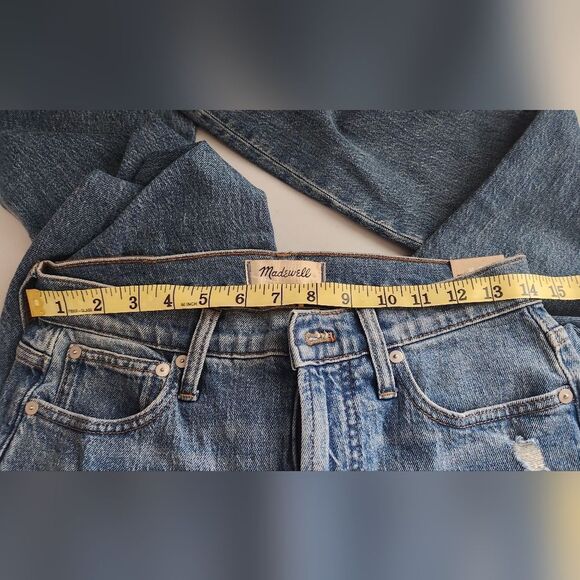 NWT Madewell The Mid-Rise Perfect Vintage Jean : Knee-Rip Edition SIZE 25 - Picture 5 of 7